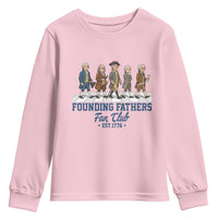 Funny Founding Fathers Fan Club Youth Sweatshirt Patriotic American History