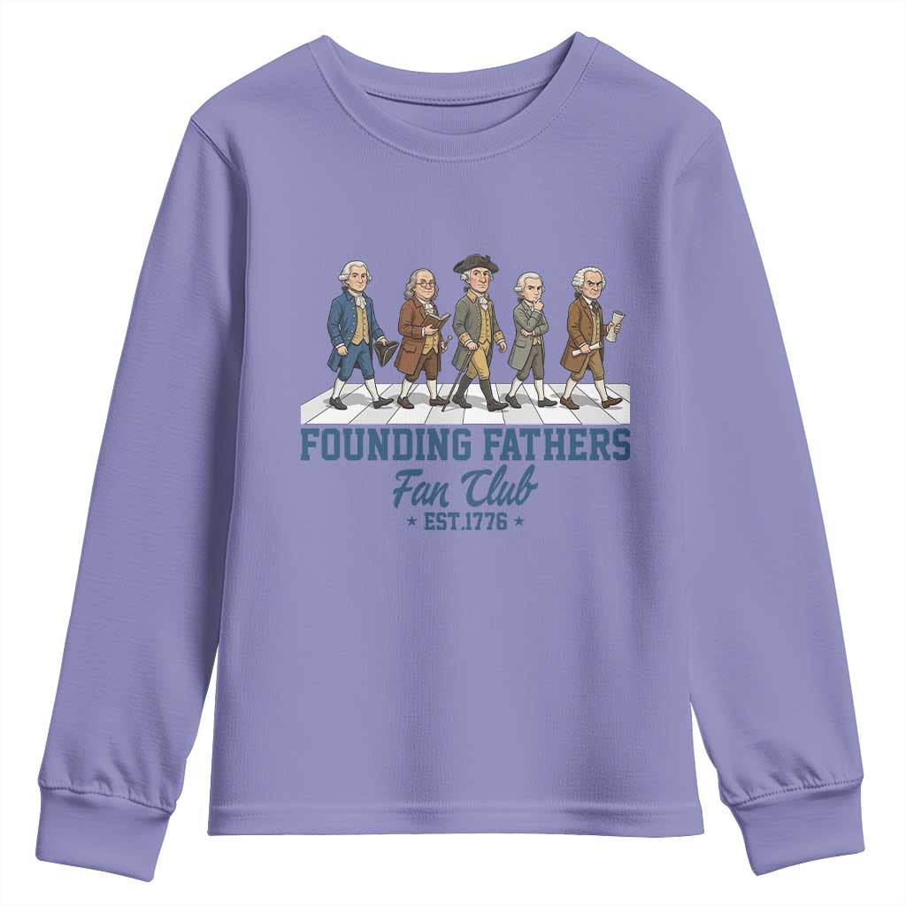 Funny Founding Fathers Fan Club Youth Sweatshirt Patriotic American History
