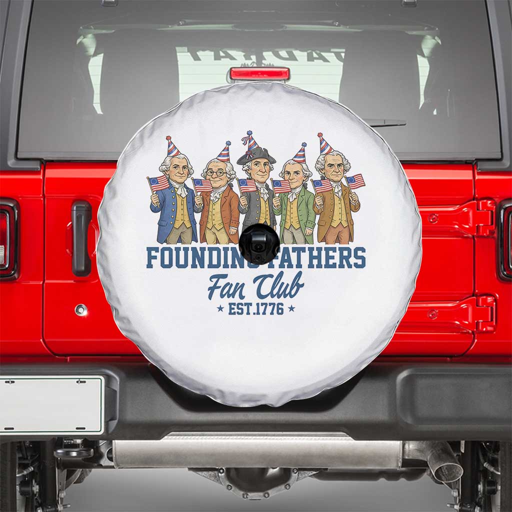 Funny Founding Fathers Fan Club Spare Tire Cover American History Lovers