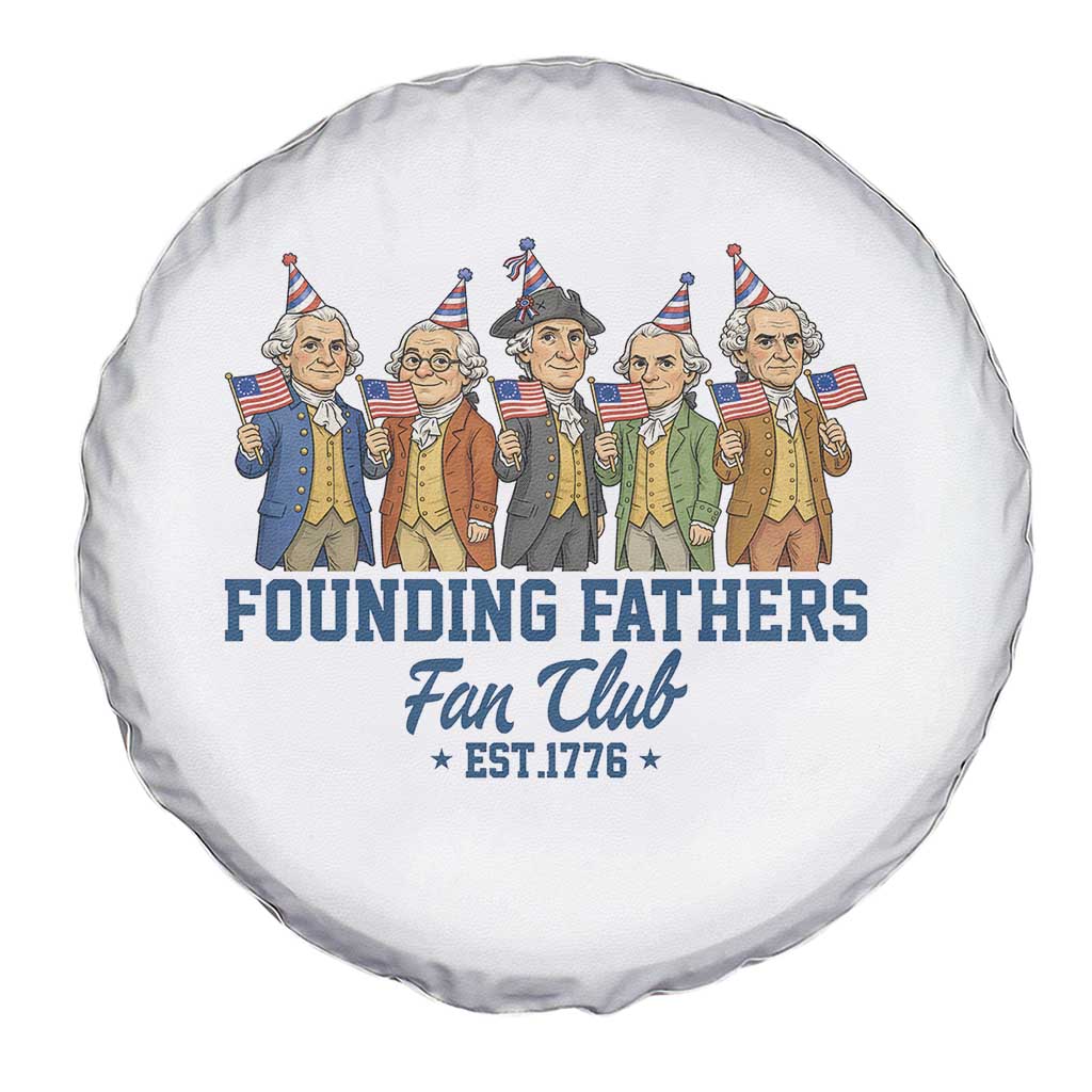 Funny Founding Fathers Fan Club Spare Tire Cover American History Lovers
