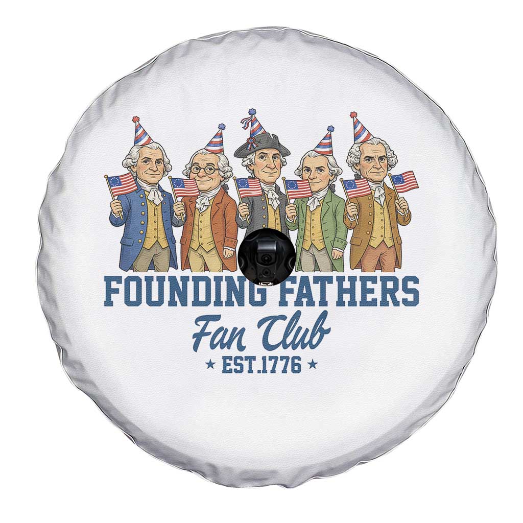 Funny Founding Fathers Fan Club Spare Tire Cover American History Lovers