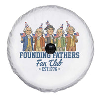 Funny Founding Fathers Fan Club Spare Tire Cover American History Lovers