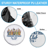 Funny Founding Fathers Fan Club Spare Tire Cover American History Lovers