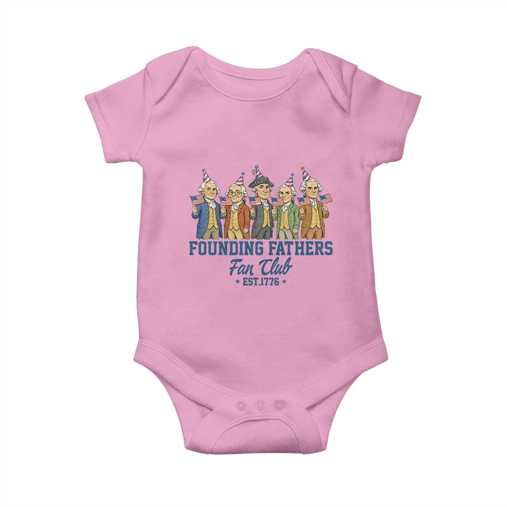 Funny Founding Fathers Fan Club Baby Onesie American History Lovers