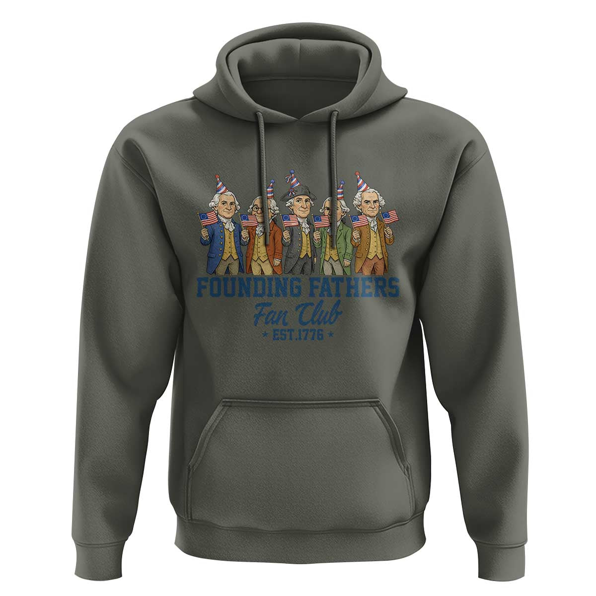 Funny Founding Fathers Fan Club Hoodie American History Lovers