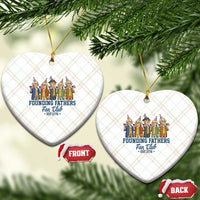 Funny Founding Fathers Fan Club Ceramic Ornament American History Lovers