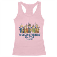 Funny Founding Fathers Fan Club Racerback Tank Top American History Lovers