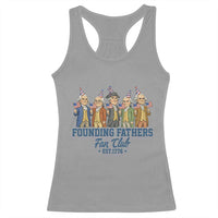 Funny Founding Fathers Fan Club Racerback Tank Top American History Lovers