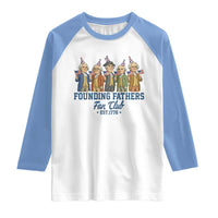 Funny Founding Fathers Fan Club Raglan Shirt American History Lovers