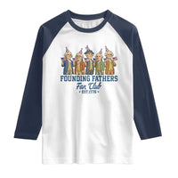 Funny Founding Fathers Fan Club Raglan Shirt American History Lovers