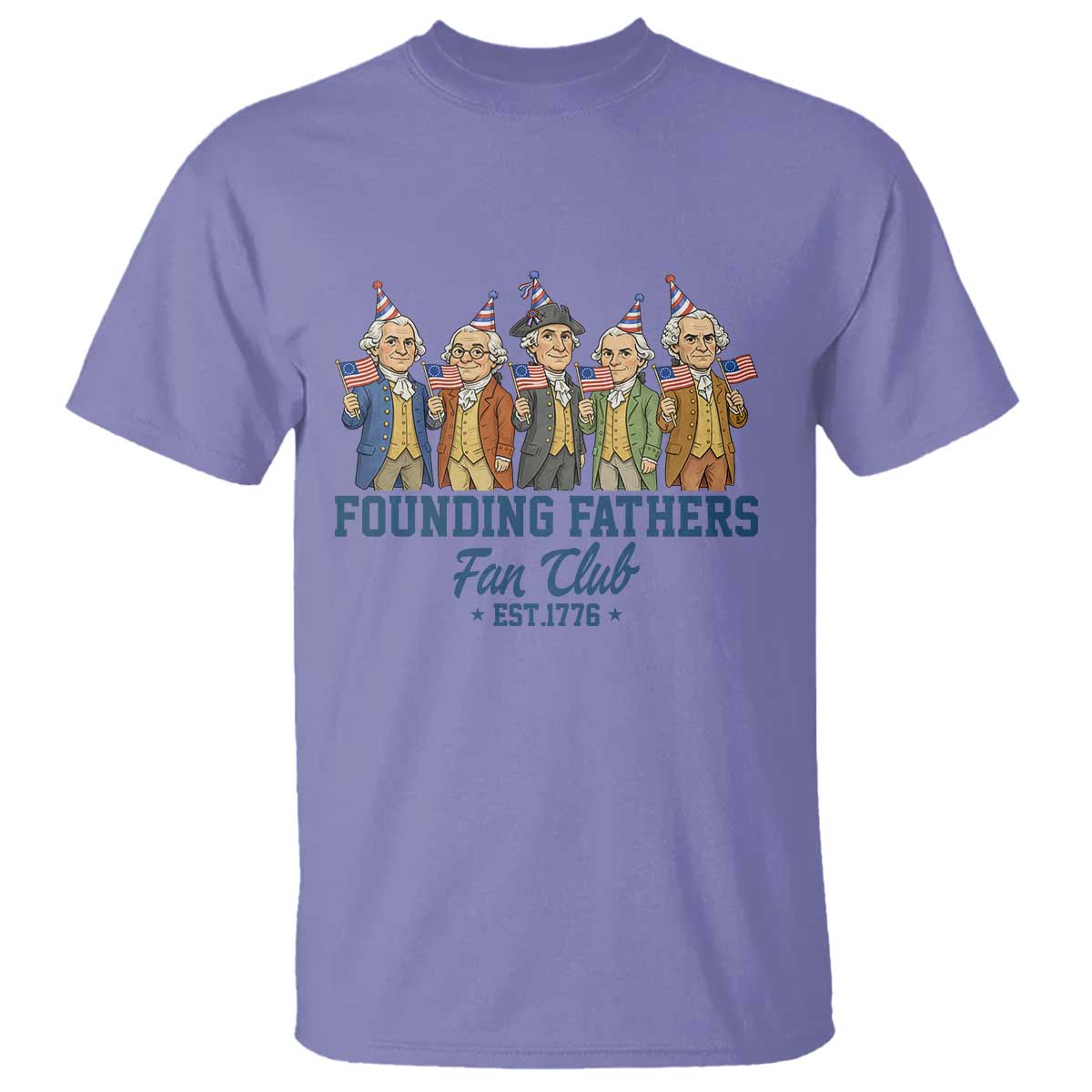 Funny Founding Fathers Fan Club T Shirt American History Lovers