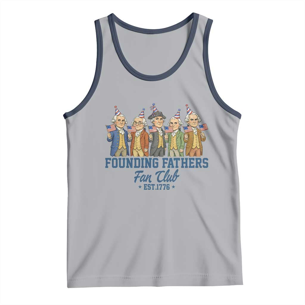 Funny Founding Fathers Fan Club Tank Top American History Lovers