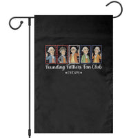 Funny Founding Fathers Fan Club Patriotic History Garden Flag