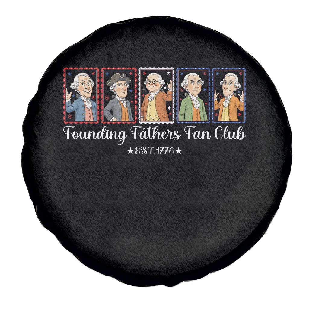 Funny Founding Fathers Fan Club Patriotic History Spare Tire Cover