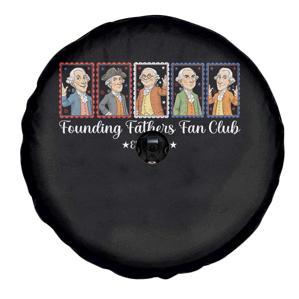 Funny Founding Fathers Fan Club Patriotic History Spare Tire Cover