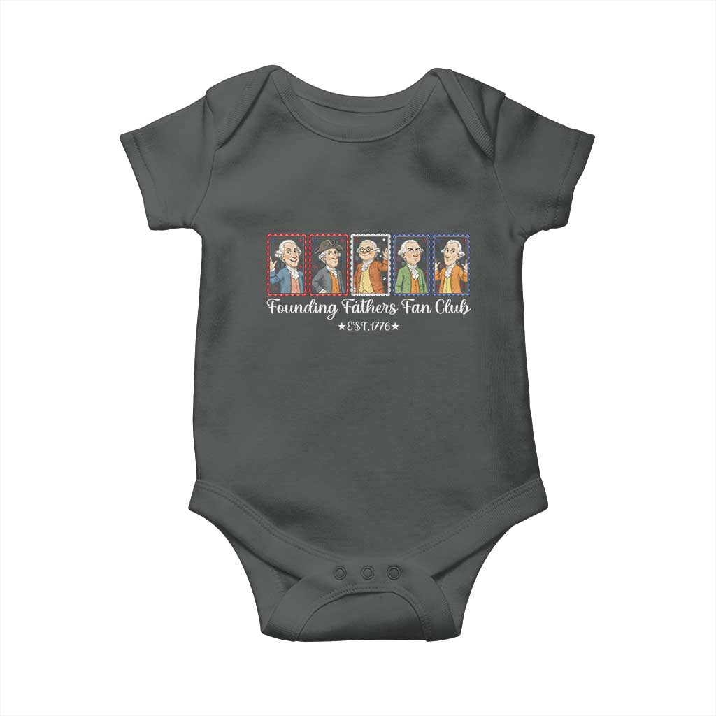 Funny Founding Fathers Fan Club Patriotic History Baby Onesie