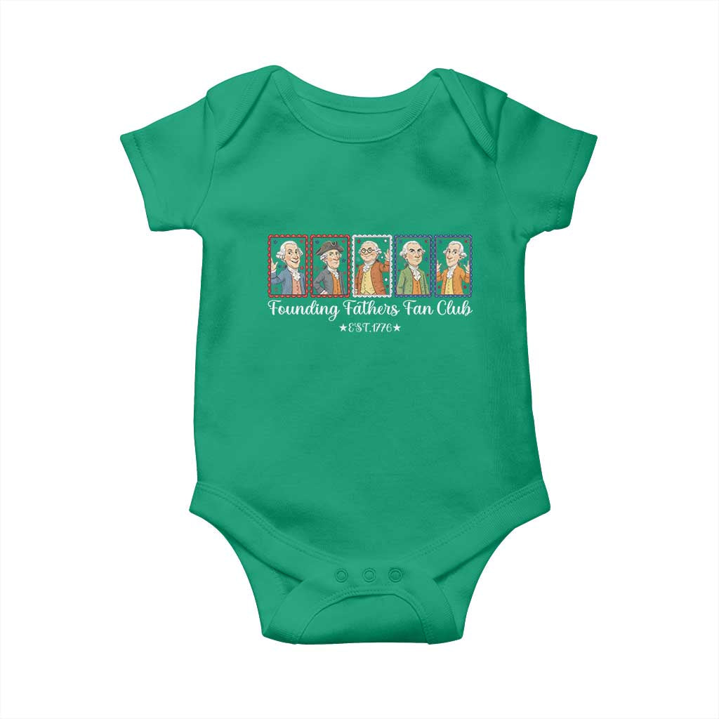 Funny Founding Fathers Fan Club Patriotic History Baby Onesie