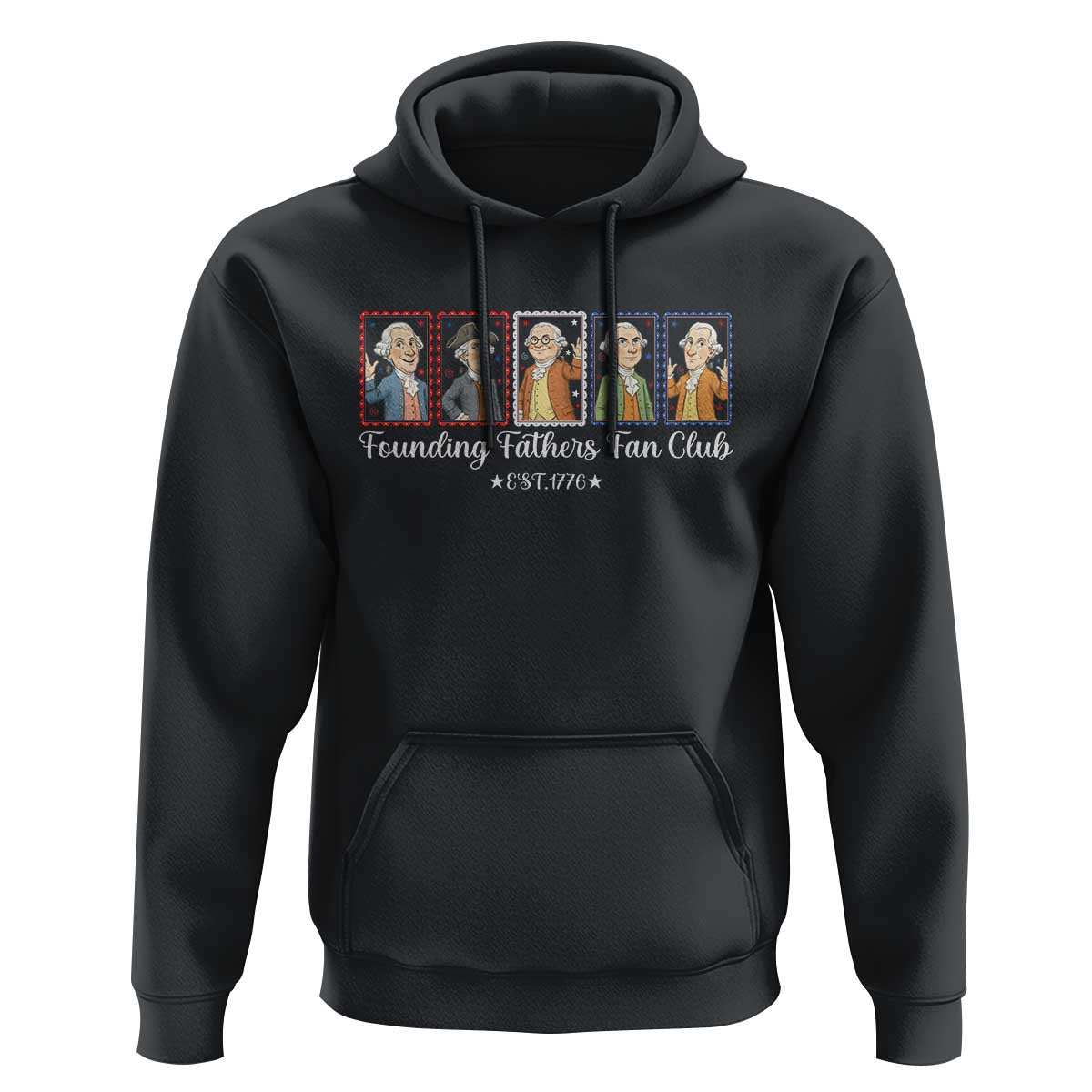 Funny Founding Fathers Fan Club Patriotic History Hoodie