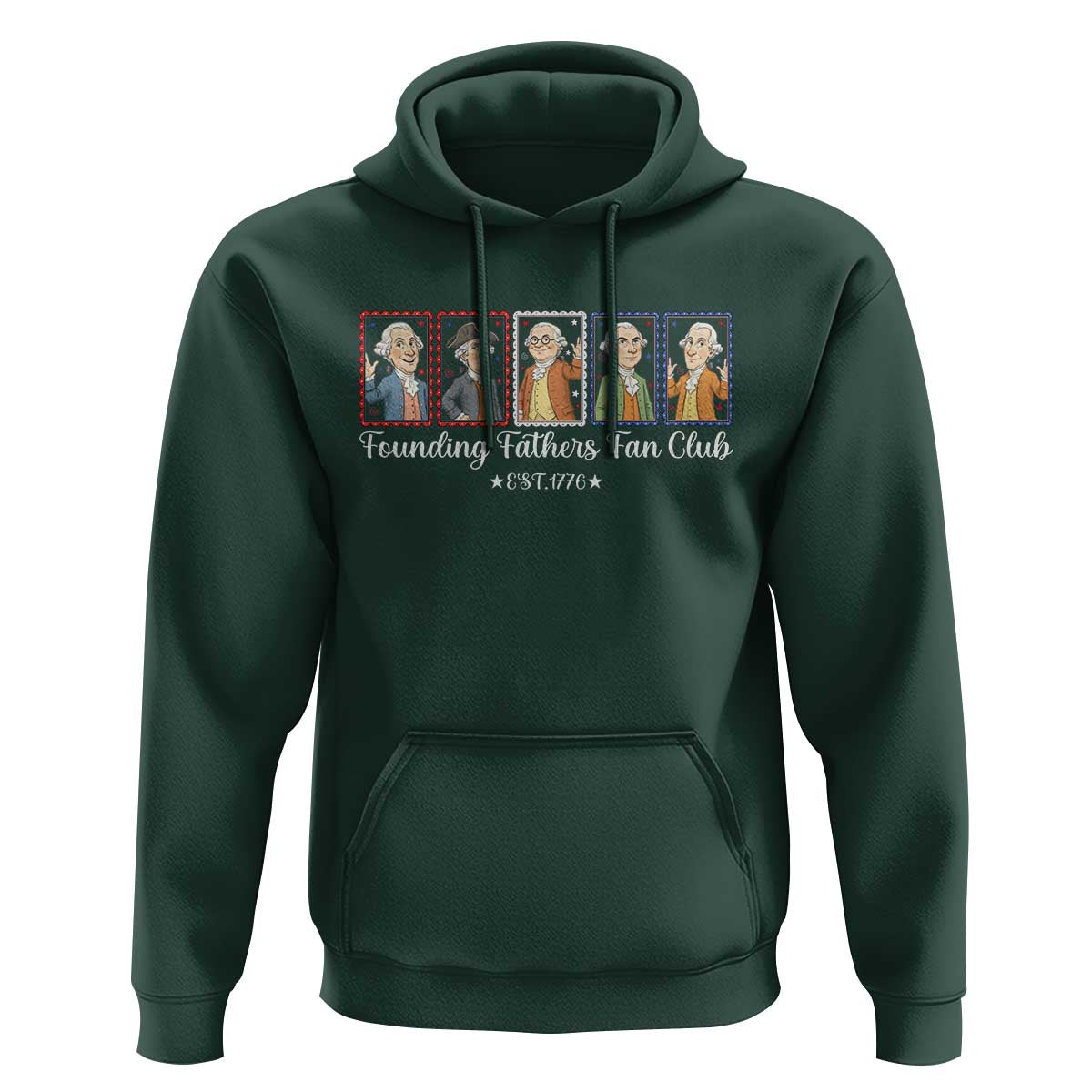 Funny Founding Fathers Fan Club Patriotic History Hoodie