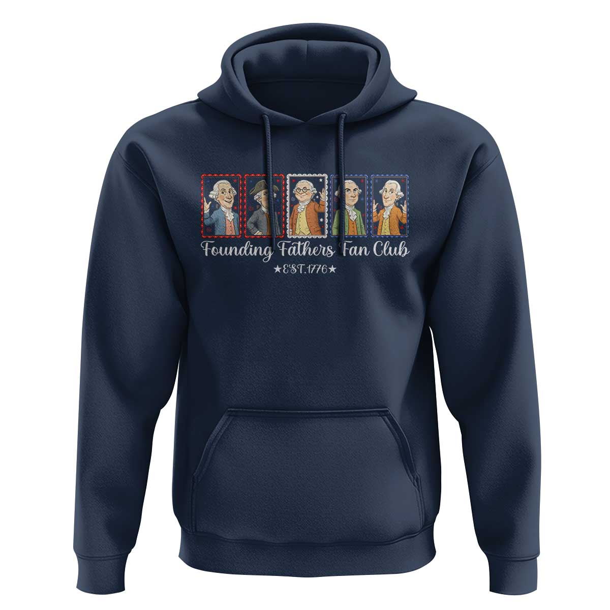 Funny Founding Fathers Fan Club Patriotic History Hoodie