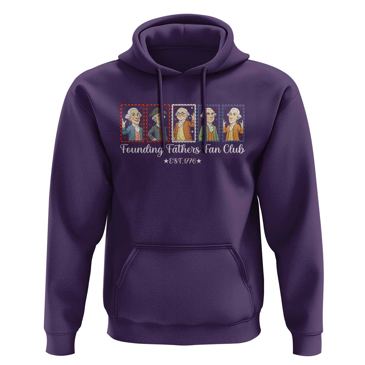 Funny Founding Fathers Fan Club Patriotic History Hoodie