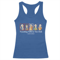 Funny Founding Fathers Fan Club Patriotic History Racerback Tank Top