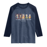 Funny Founding Fathers Fan Club Patriotic History Raglan Shirt
