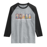 Funny Founding Fathers Fan Club Patriotic History Raglan Shirt