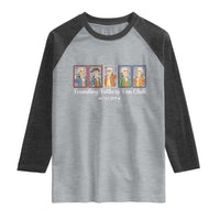 Funny Founding Fathers Fan Club Patriotic History Raglan Shirt