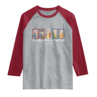 Funny Founding Fathers Fan Club Patriotic History Raglan Shirt