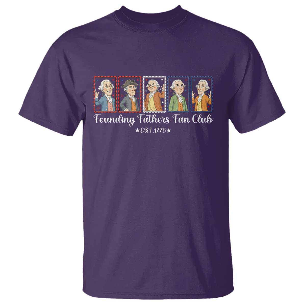Funny Founding Fathers Fan Club Patriotic History T Shirt