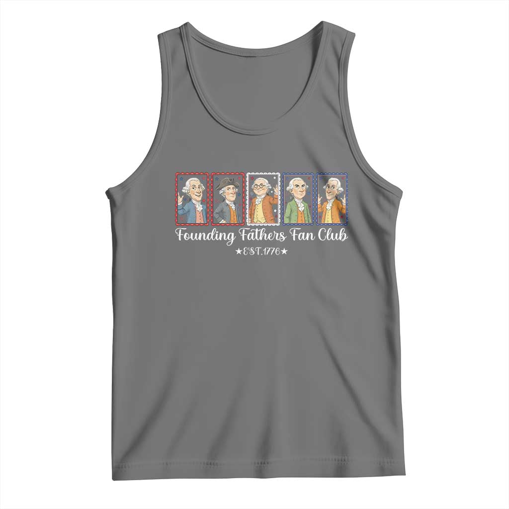 Funny Founding Fathers Fan Club Patriotic History Tank Top