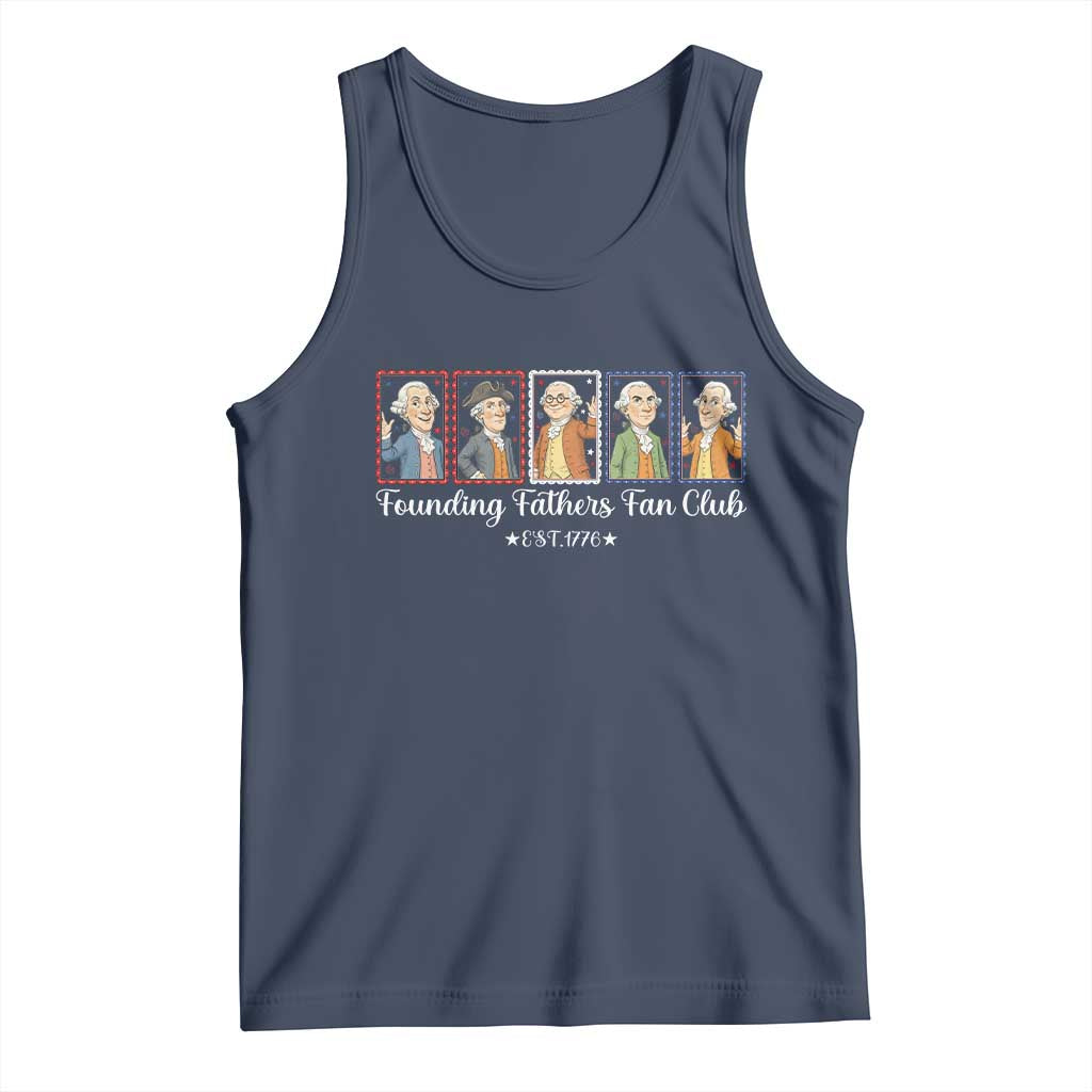 Funny Founding Fathers Fan Club Patriotic History Tank Top