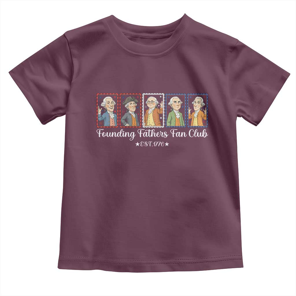 Funny Founding Fathers Fan Club Patriotic History Toddler T Shirt