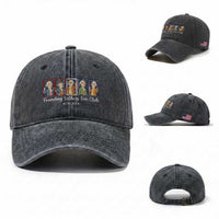 Funny Founding Fathers Fan Club Patriotic History Washed Cotton Baseball Cap