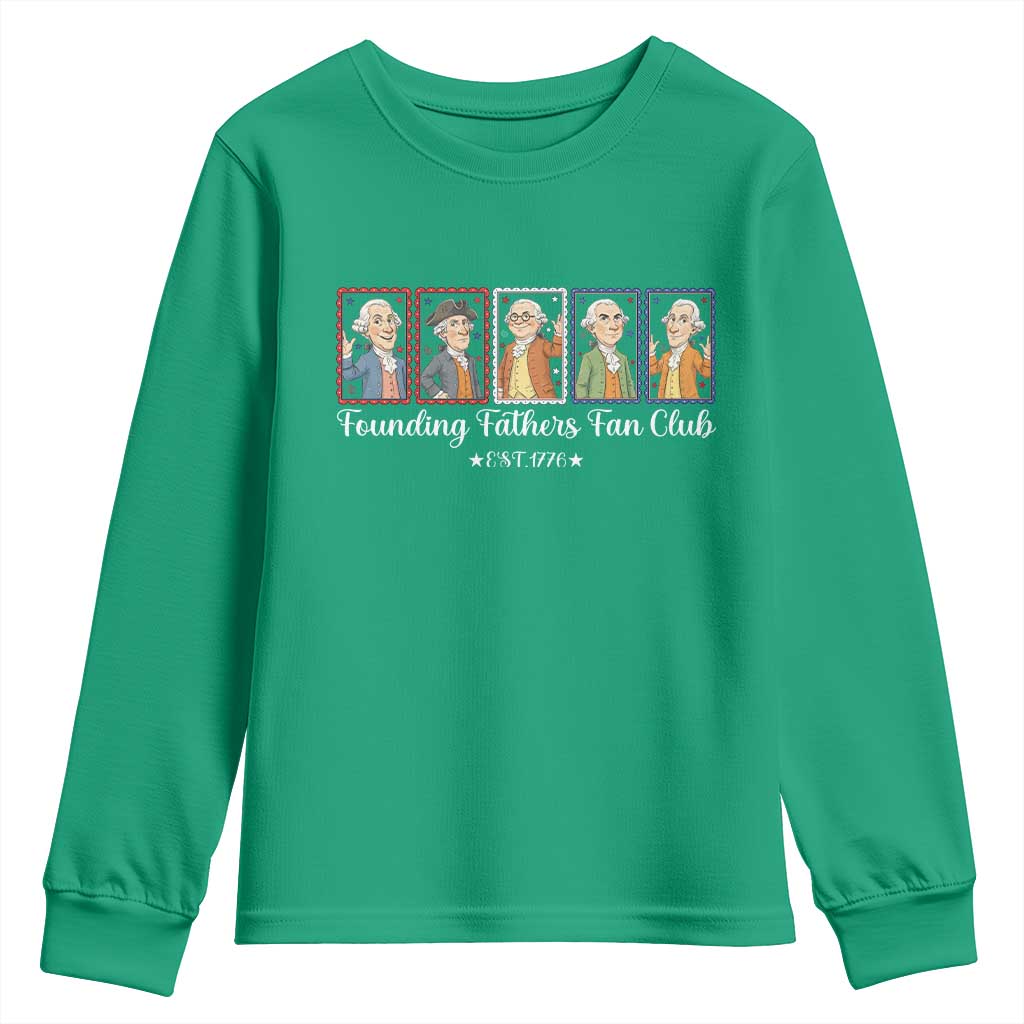 Funny Founding Fathers Fan Club Patriotic History Youth Sweatshirt
