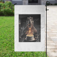 Funny Birthday Dinosaur Garden Flag Prehistoric Party Celebration