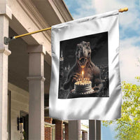 Funny Birthday Dinosaur Garden Flag Prehistoric Party Celebration