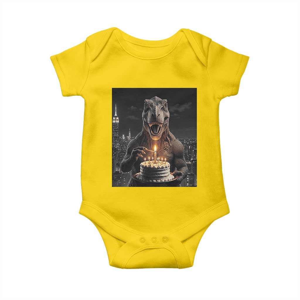 Funny Birthday Dinosaur Baby Onesie Prehistoric Party Celebration