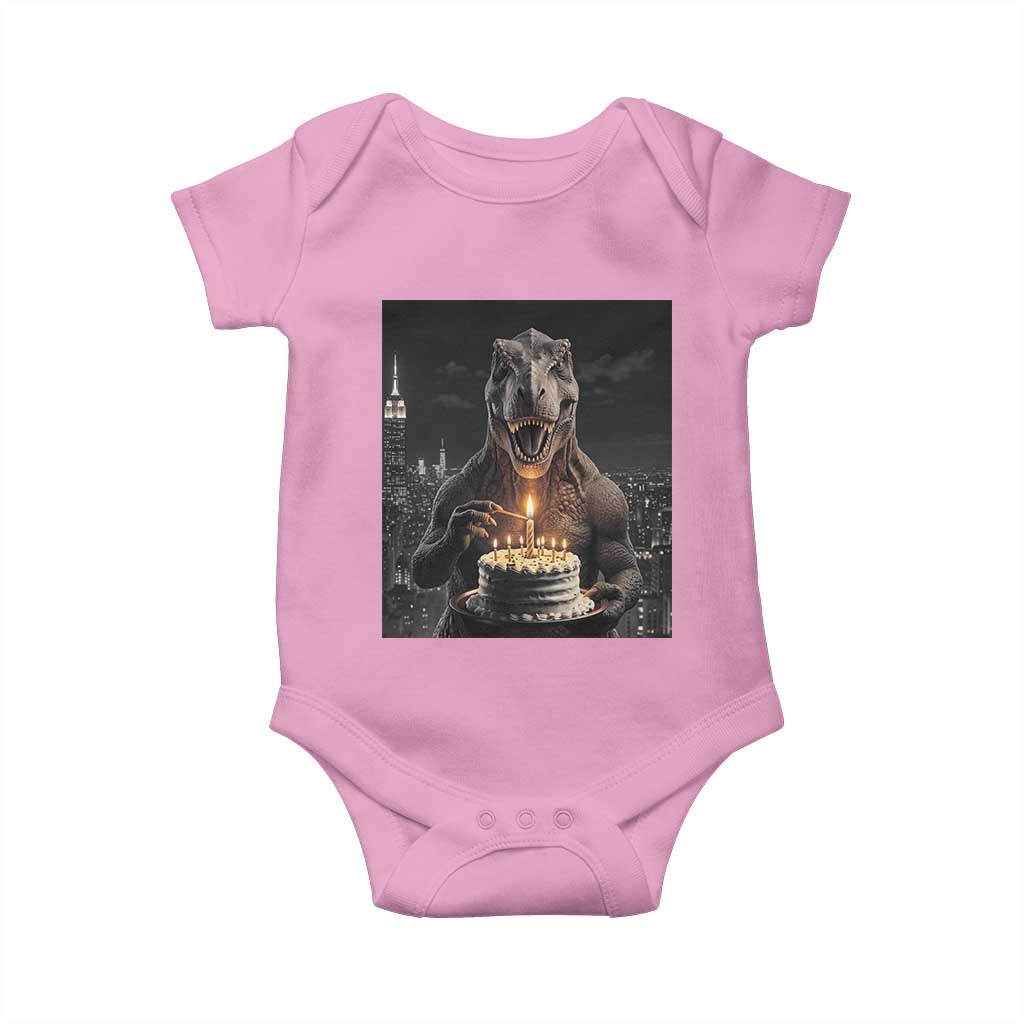 Funny Birthday Dinosaur Baby Onesie Prehistoric Party Celebration
