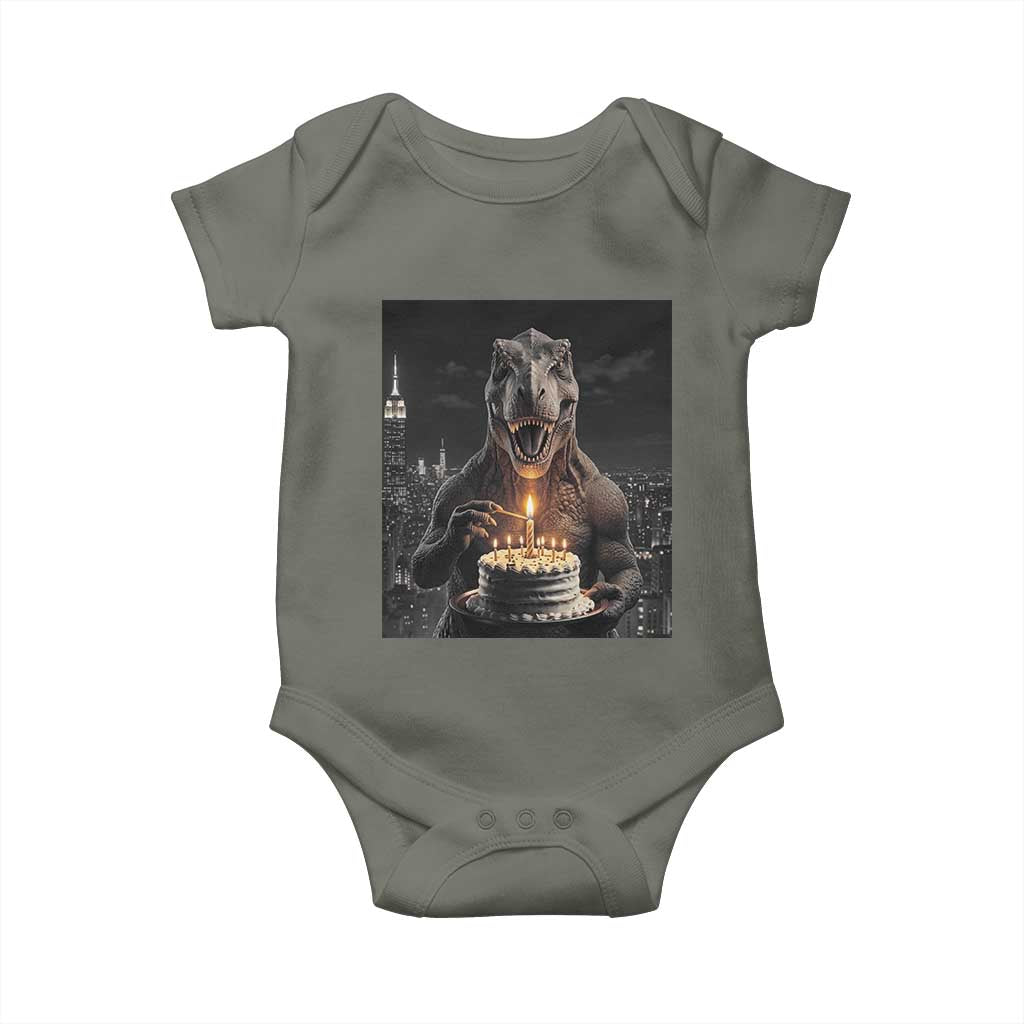 Funny Birthday Dinosaur Baby Onesie Prehistoric Party Celebration