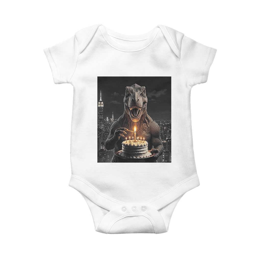 Funny Birthday Dinosaur Baby Onesie Prehistoric Party Celebration