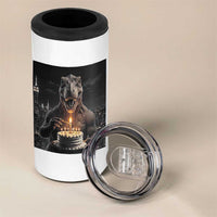 Funny Birthday Dinosaur 4 in 1 Can Cooler Tumbler Prehistoric Party Celebration