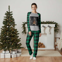 Funny Birthday Dinosaur Plaid Pajama Set Prehistoric Party Celebration