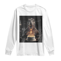Funny Birthday Dinosaur Long Sleeve Shirt Prehistoric Party Celebration
