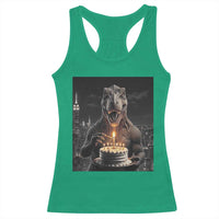 Funny Birthday Dinosaur Racerback Tank Top Prehistoric Party Celebration