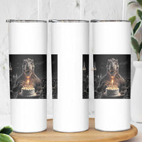 Funny Birthday Dinosaur Skinny Tumbler Prehistoric Party Celebration