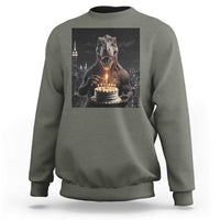 Funny Birthday Dinosaur Sweatshirt Prehistoric Party Celebration