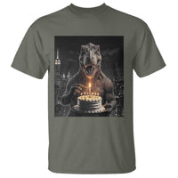 Funny Birthday Dinosaur T Shirt Prehistoric Party Celebration