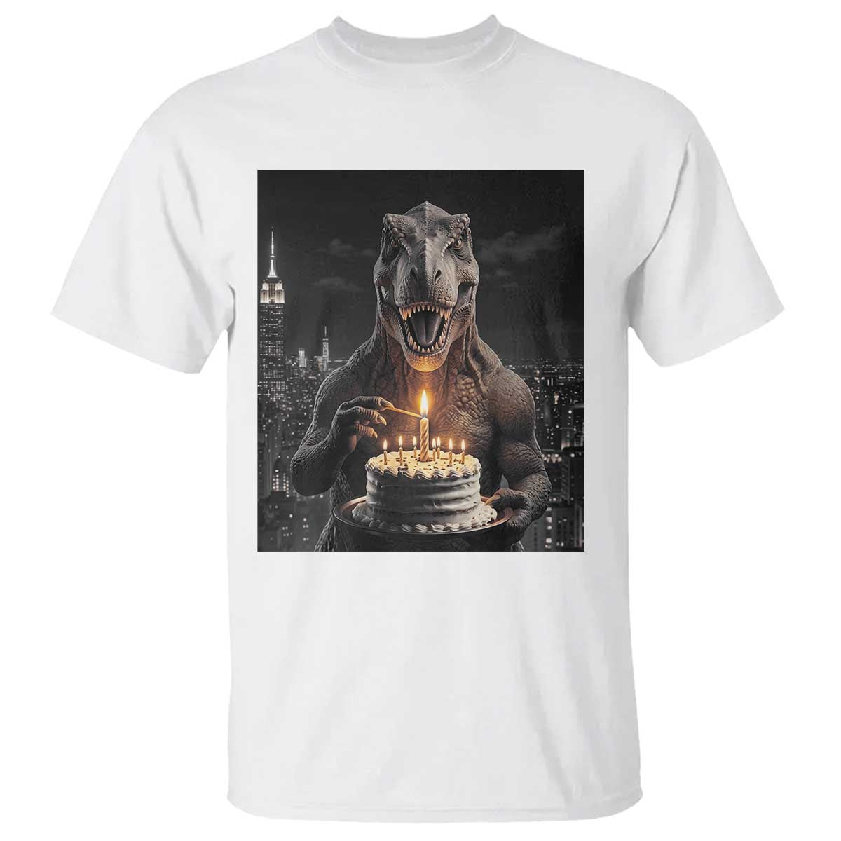 Funny Birthday Dinosaur T Shirt Prehistoric Party Celebration